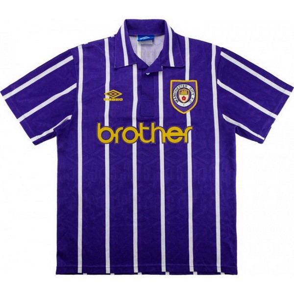 Tailandia Camiseta Manchester City Segunda Equipación Retro 1993 1994 Purpura